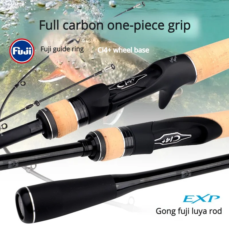 

Fuji Guide Ring Long Cast Spinning Casting Lure Rod 2.08m M/ML Power Travel Fishing Rods With One-Piece Formed Carbon Fiber Grip