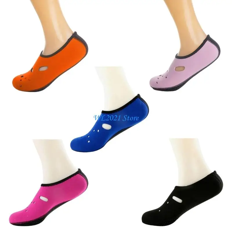 

G5GC Unisex Antislip Water Shoe Fast Drying Beachwear Swim Socks For Outdoor Activity