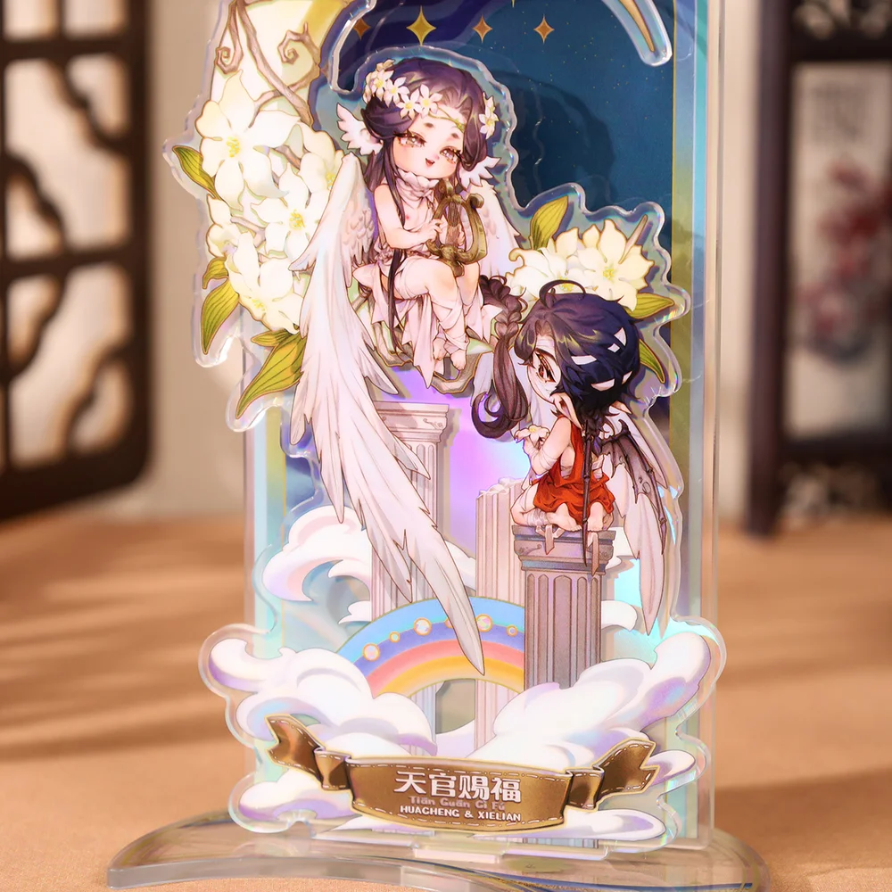 Soporte de exhibición de acrílico oficial Original de Anime, Tian Guan Ci Fu TGCF Comics Hua Cheng Xie Lian Moonlight Standee, accesorios de Cosplay C