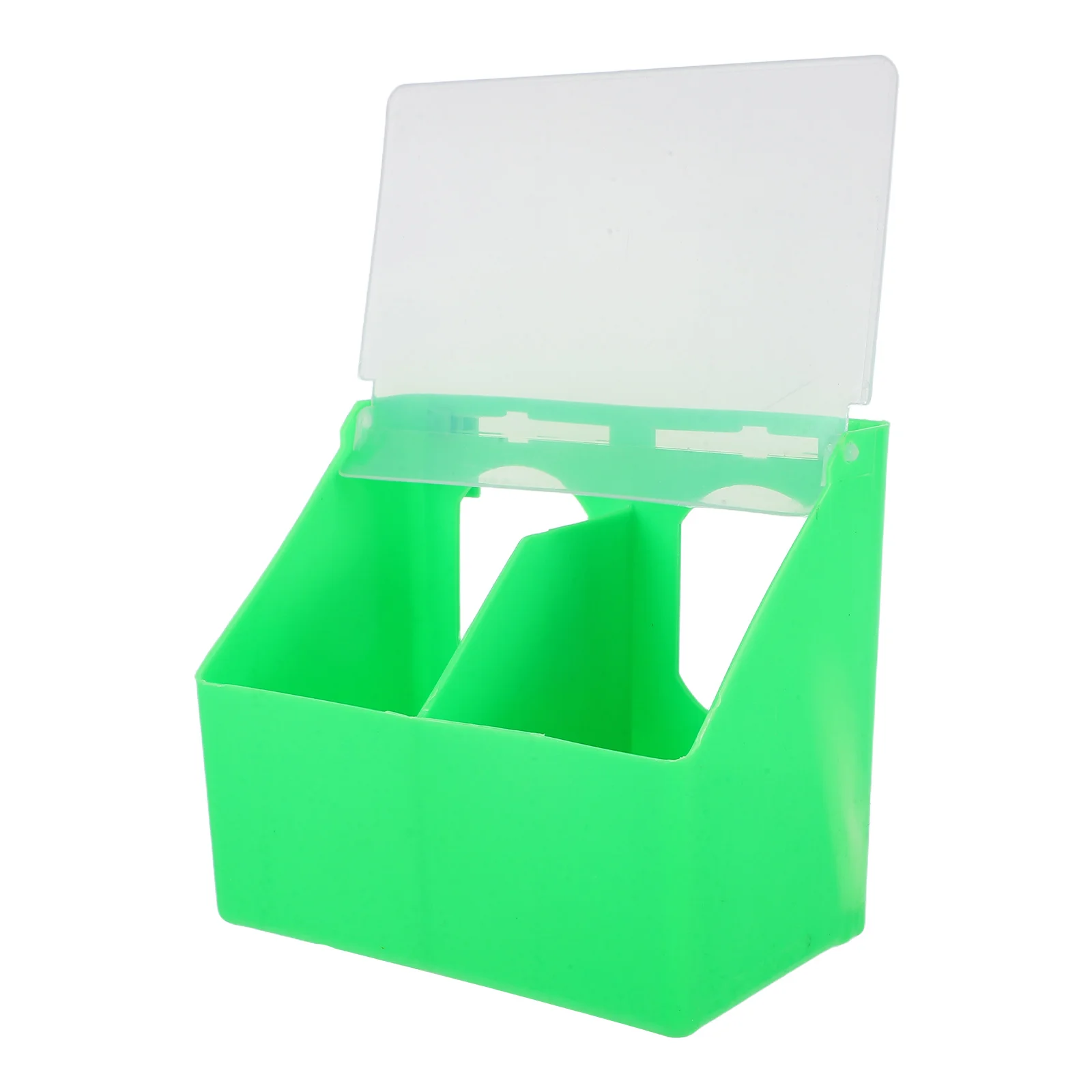 

Pigeon Hanging Feeder Dual Compartment Reusable Plastic Bird Cage Feed Station For Pigeons Quail Chickens Large Capacity