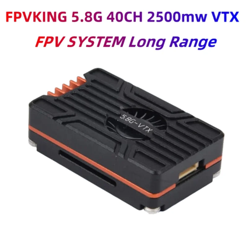 FX895T FPV VTX الارسال 5.8G 37CH 2500MW 2.5W 7-28V قابل للتعديل لطائرة RC FPV بدون طيار طويلة المدى كوادكوبتر، سهلة الاستخدام