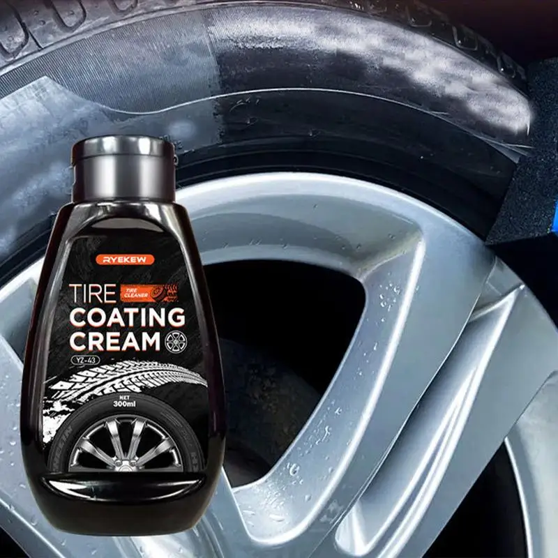 

Tire Wax Auto Tire Dressing Car Tire Refurbishment Bright Coating Paste 300ml Tire Coating Restores Tire Shine For Tires Renewal