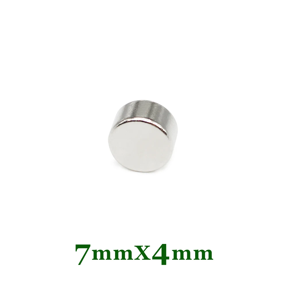 20/50/100/200/300PCS 7x4 mm Disc Search Magnet 7mmx4mm Permanent Small Round Magnet 7x4mm Neodymium Magnet  Strong 7*4 mm N35