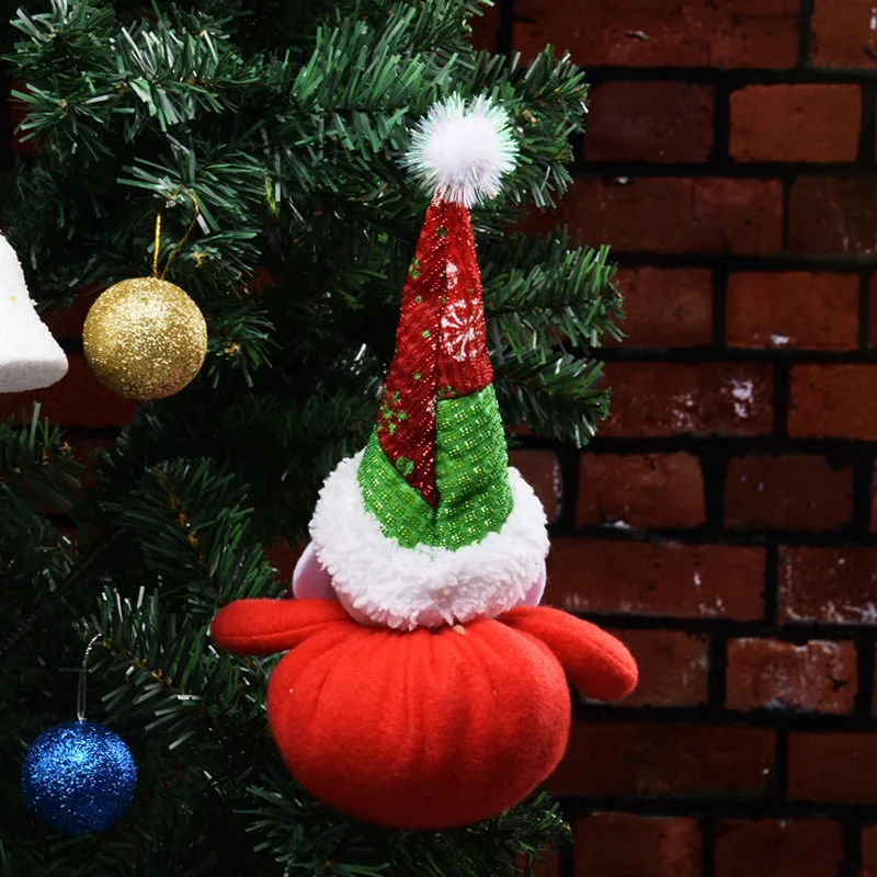 Décorations de Noël bonhomme de neige père Noël, pendentif beurre en peluche, décoration d'arbre de Noël, petit pendentif, cadeaux, nouveau