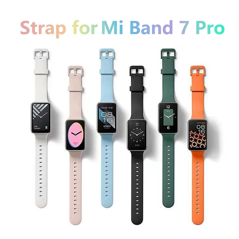 Silicone Replacement Strap for Mi Band 7 Pro Durable Wristband with Xiaomi Mi Band 7 Pro Smartwatch Accessorie Soft TPU Bracelet