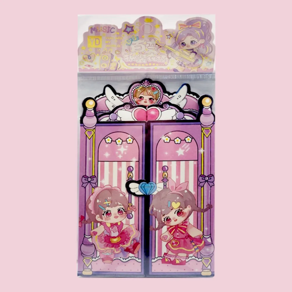 DIY Toy Aki Sauce Quiet Book Quiet Book 10*15cm Princess Change Clothes Stickers Cartoon Princess Busy Book Change Sticker