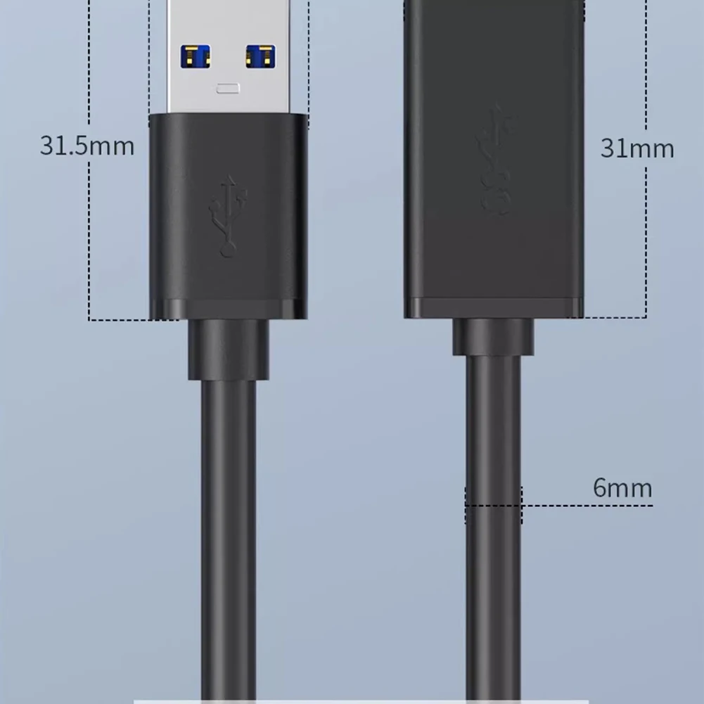 Удлинительный кабель USB 3.0 между мужчинами и женщинами, удлинитель USB 3.0 для ПК, ноутбука, U-диска, аксессуар для удлинителя USB-кабеля Smart-TV