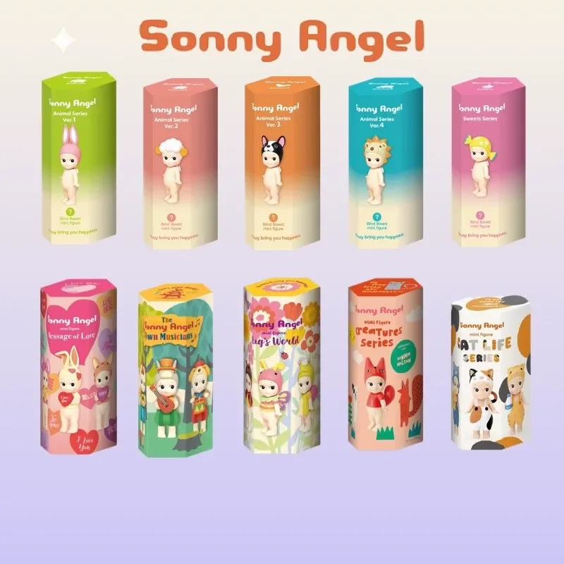 Sonny Angel Mystery Box Halloween Christmas Birthday Cake Collection Fashion Play Blind Box Kawaii Figures Decorative Gifts