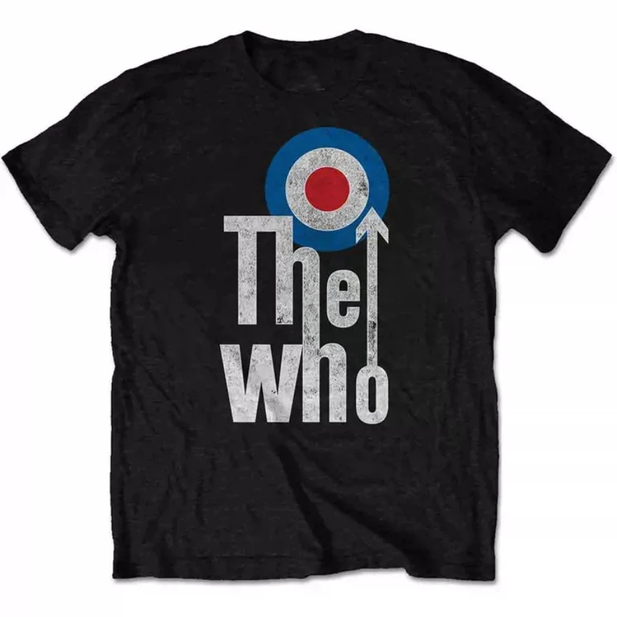 The Who British Rock Punk Vintage Loose-fitting Direct-print Pure Cotton Men's T-shirt, Short Sleeve
