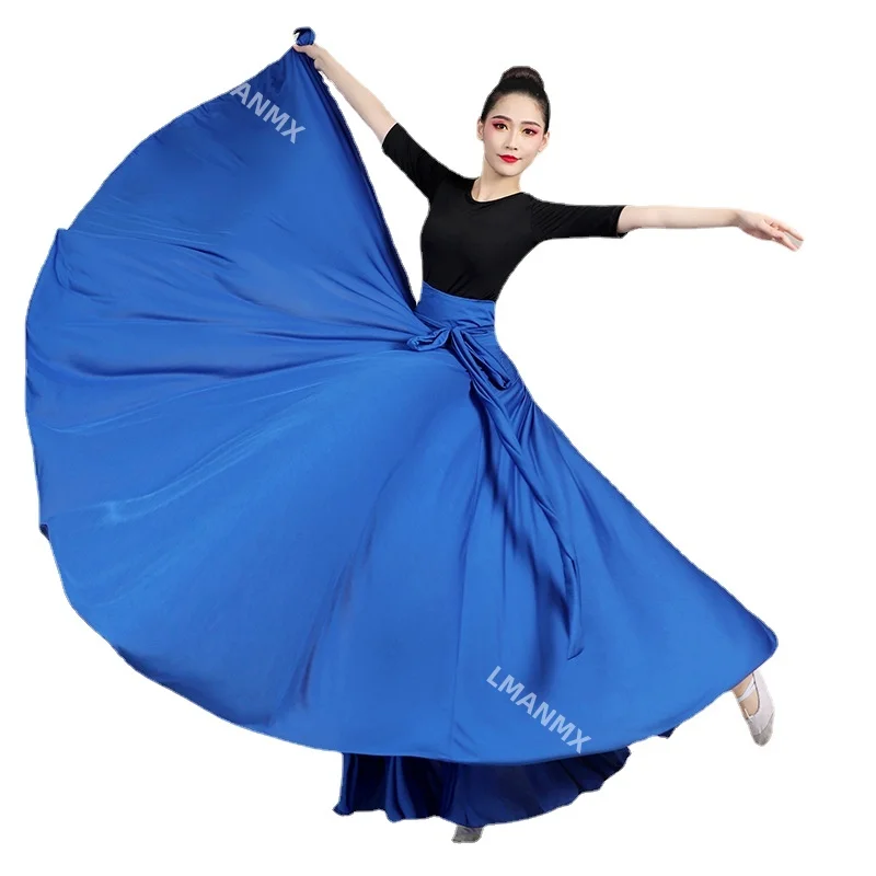 

Modern Dance Skirt Stage Performance Costume Women's 540 720 Degree Long Skirt Costume Elegant Dresses for Women Free Shipping