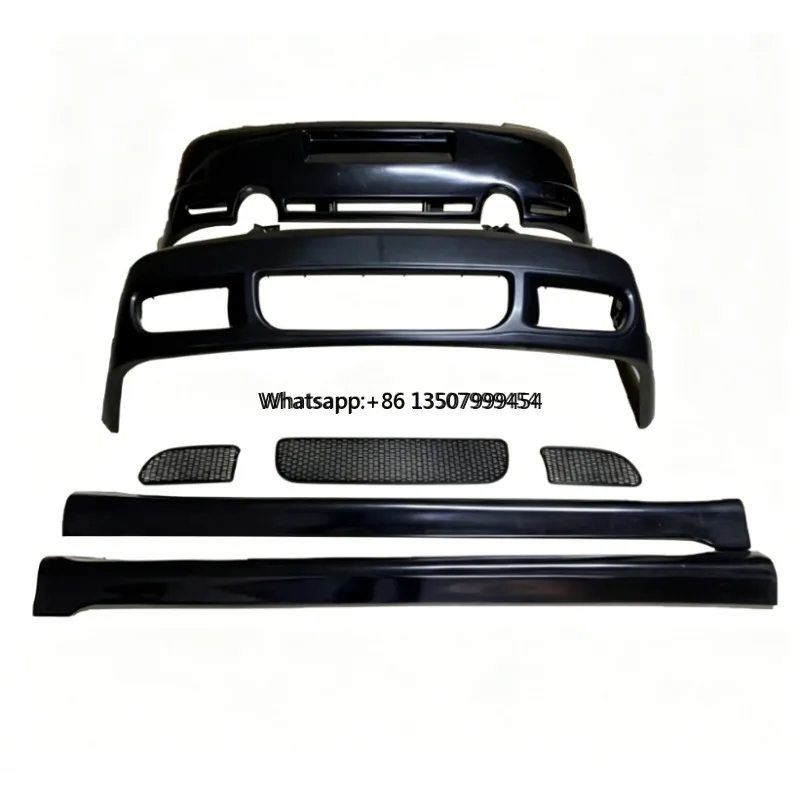 

For Volkswagen Golf MK4 R32 Style Front Bumper Cover Conversion Kits Plastic New Condition with Tow Hook Cut-Outs Included Clips