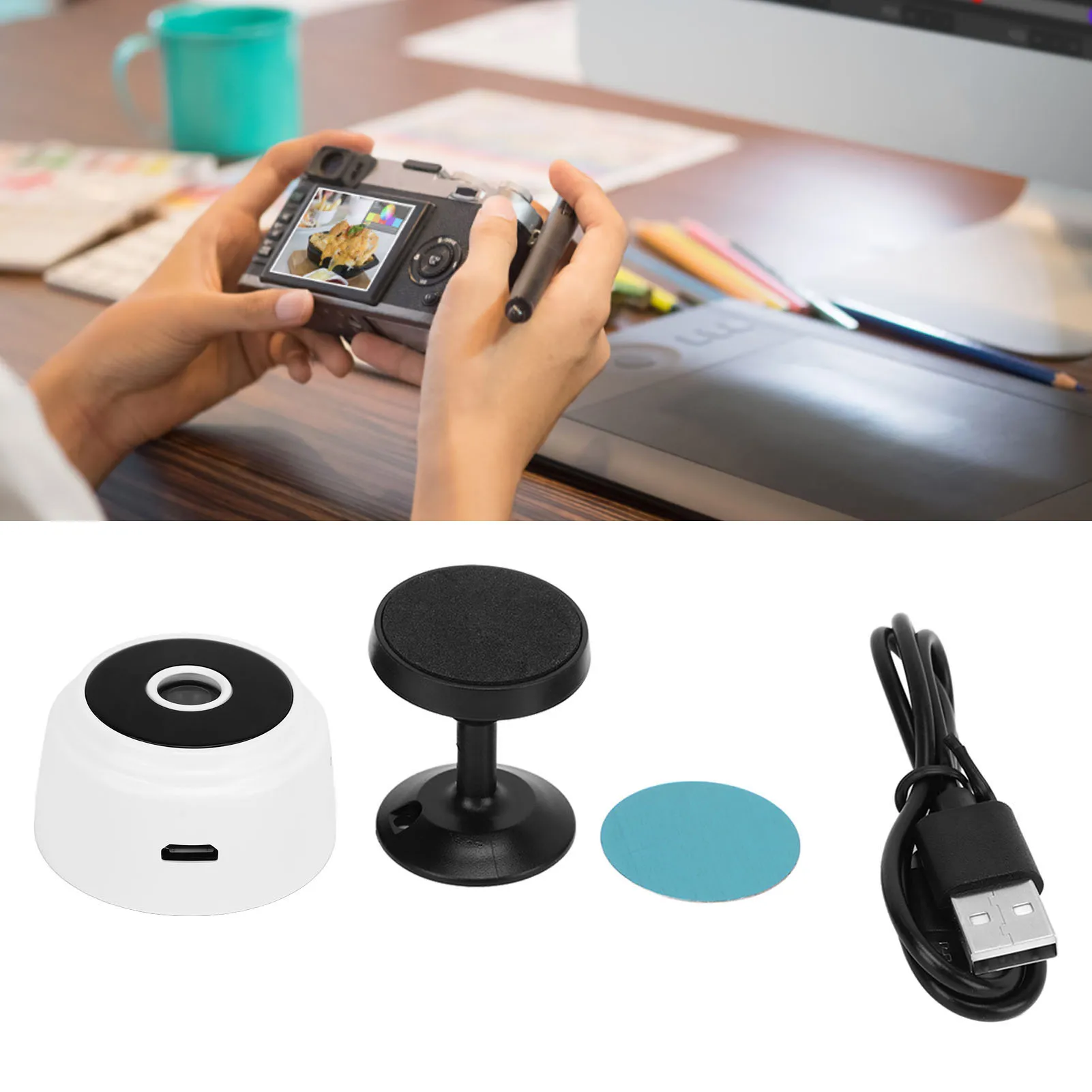 ZK20 A9 Home Mini Camera with Magnetic Back Cover 1080P HD Wireless Camera for Home Office Courtyard