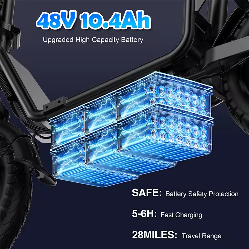 C14 500W 성인용 접이식 전기 스쿠터/자전거