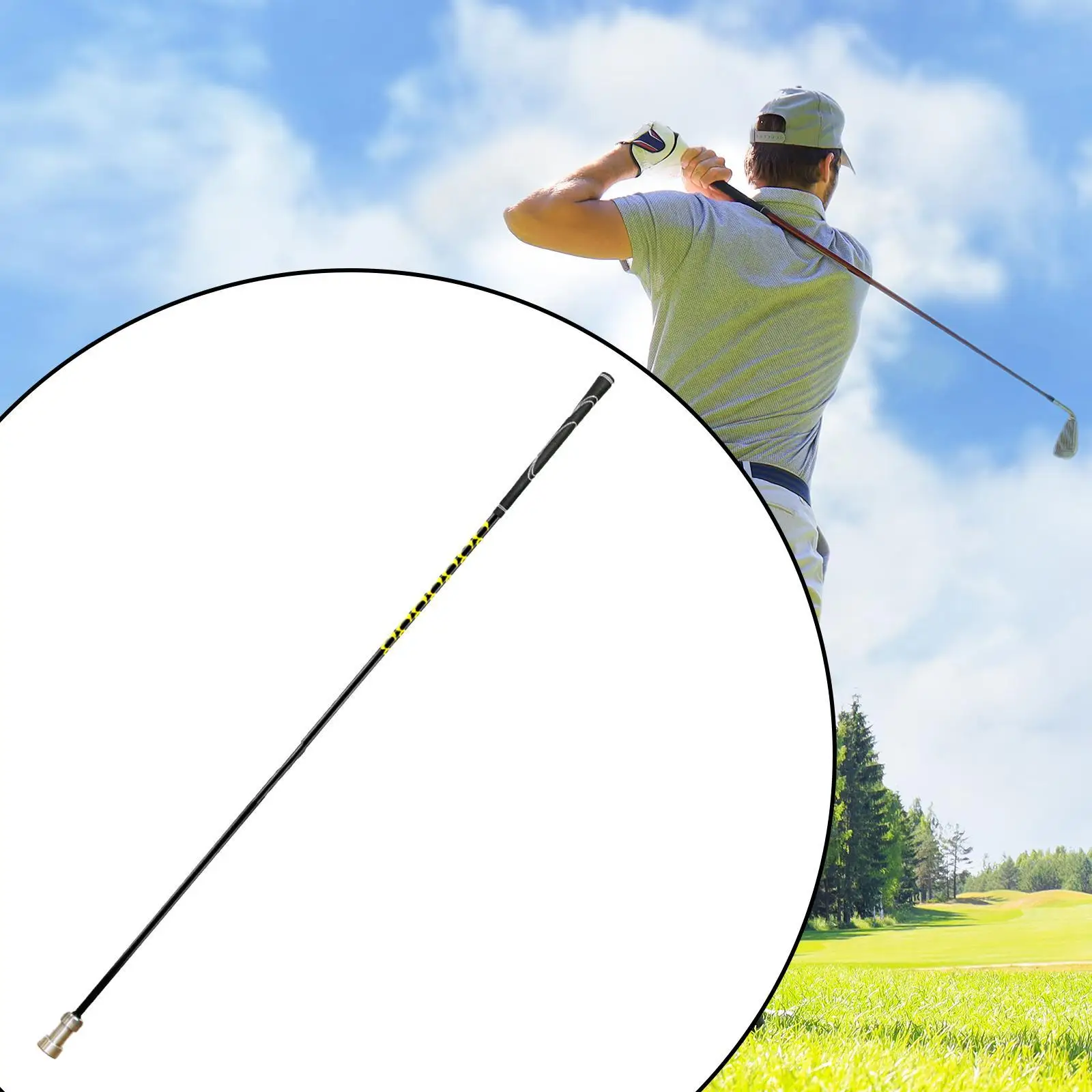 

Golf Swing Trainer Stainless Steel Portable Alignment Stick Golf Practice Tool for Indoor Outdoor Practice