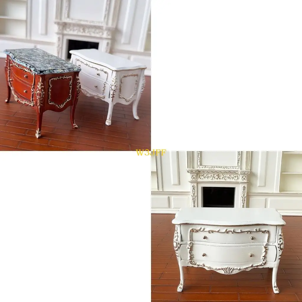 

W3JF European 1:12 Dollhouses Night Stand 2 ящик миниатюрный хранение мебель