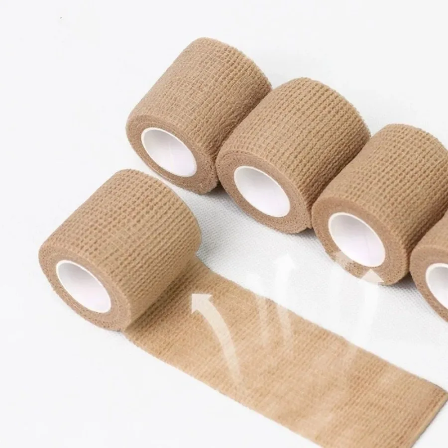 Adherent CohesiveBandage Disposable Removable Wrap Secure Fit Ideal Compression Gauze Tape For Ankle Wrist Knee Support Aid Tool