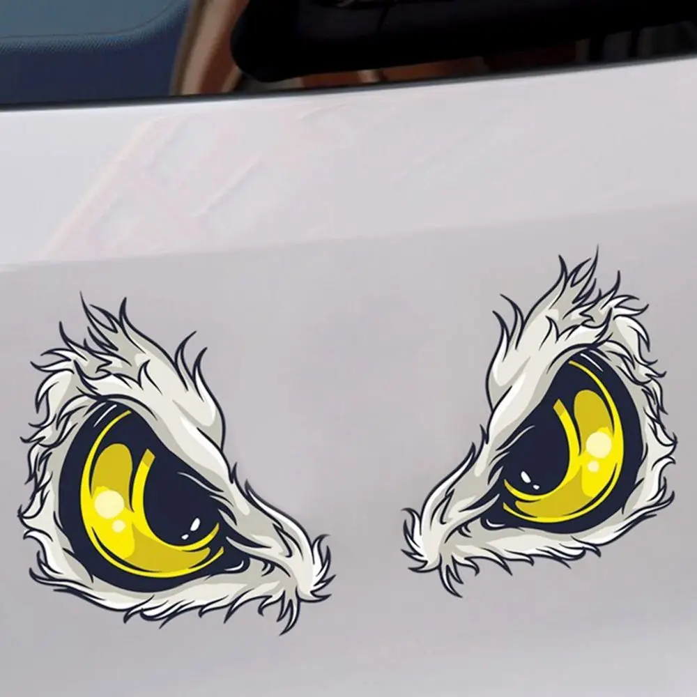 Decoration Stickers Car Styling Car Accessories Car Side Fender Reflective Sticker Car Stickers 3D Stereo Eyes Car Body Sticker