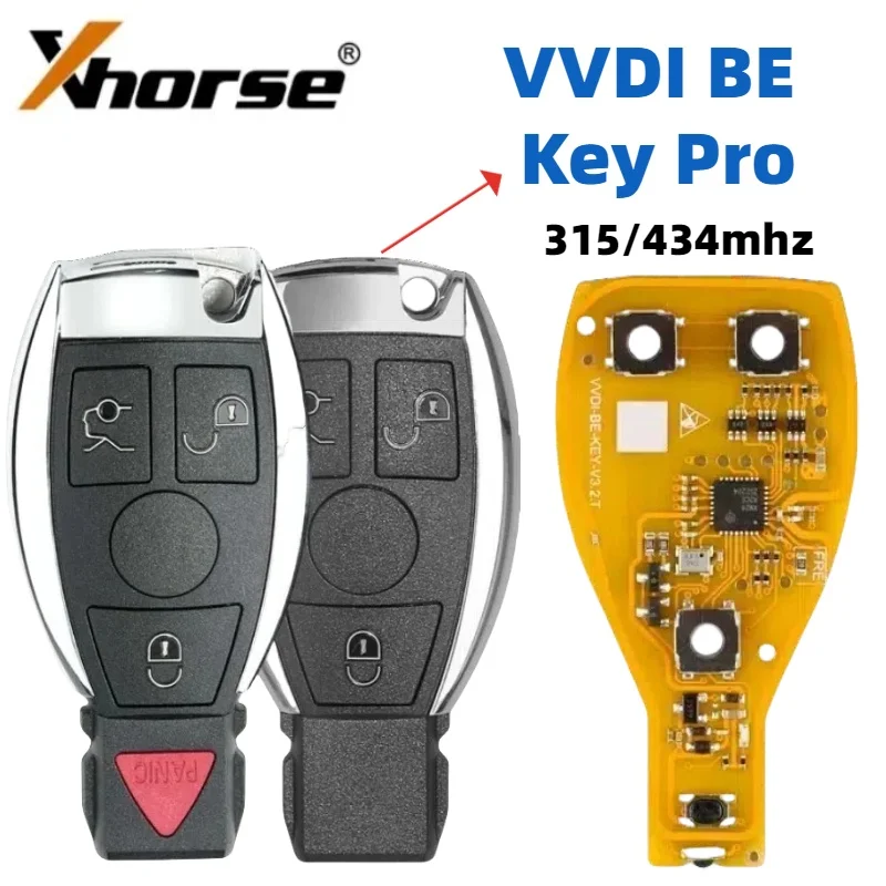 

Xhorse 315/434 МГц VVDI BE дистанционный смарт-ключ для Mercedes Benz W211 W212 W203 W204 W205 W210 W221 W222 3/4 кнопочный корпус