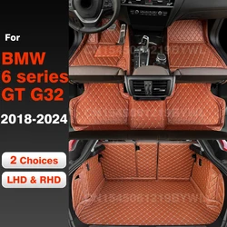 Car floor mats for BMW 6 series GT G32 630I 640I 2024 2023 2022 2021 2020 2019 2018 Car Trunk Mat foot Pads interior accessories