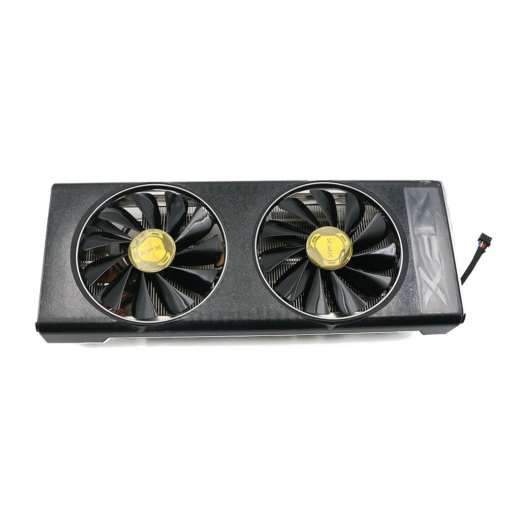 Imagem -02 - Ventilador Gpu para Xfx Radeon Placa de Vídeo Dissipador de Calor Fdc10u12s9-c Cf1010u12s rx 5700xt Rx57xt86od Rx5700 5700 xt Thicc ii