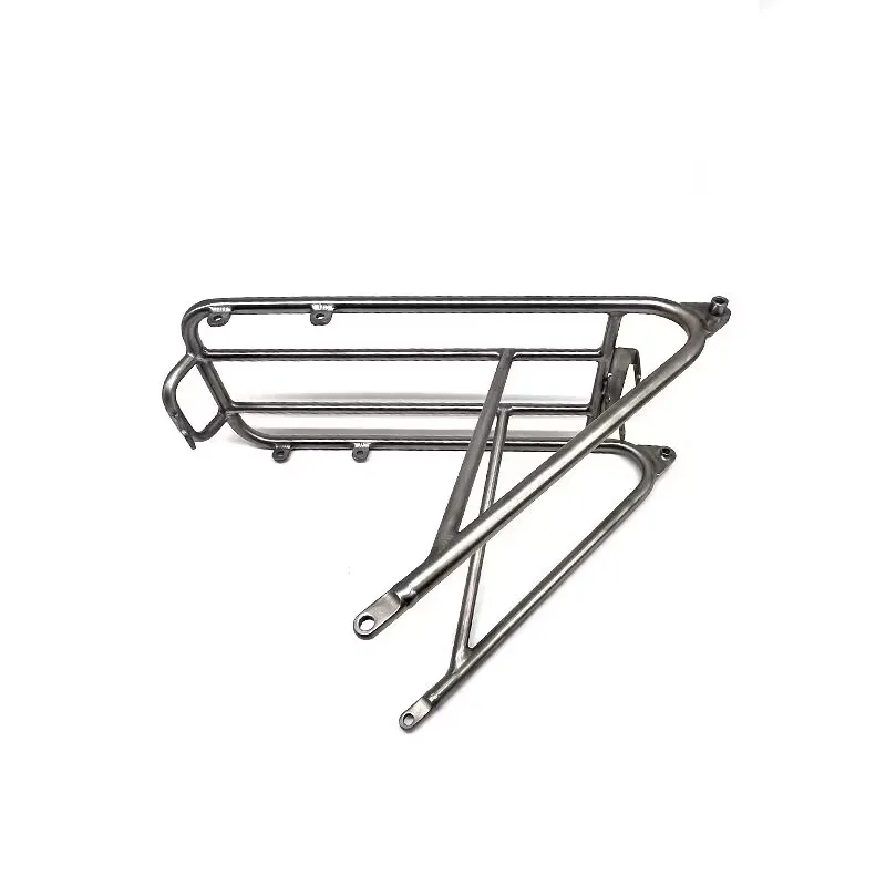 CNC For Brompton Bike Tailstock Titanium Folding Bike Cargo Rear Rack Standard Ti Cycling Accessories Part