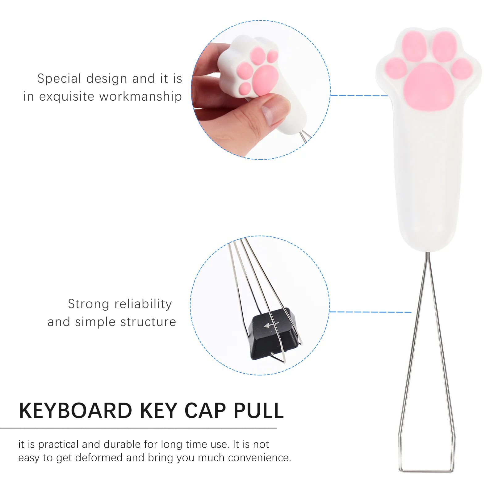 Key Puller Keycap Remover Portable Keycaps Computer Supply Abs Mechanical Keyboard Accessory Keyboards