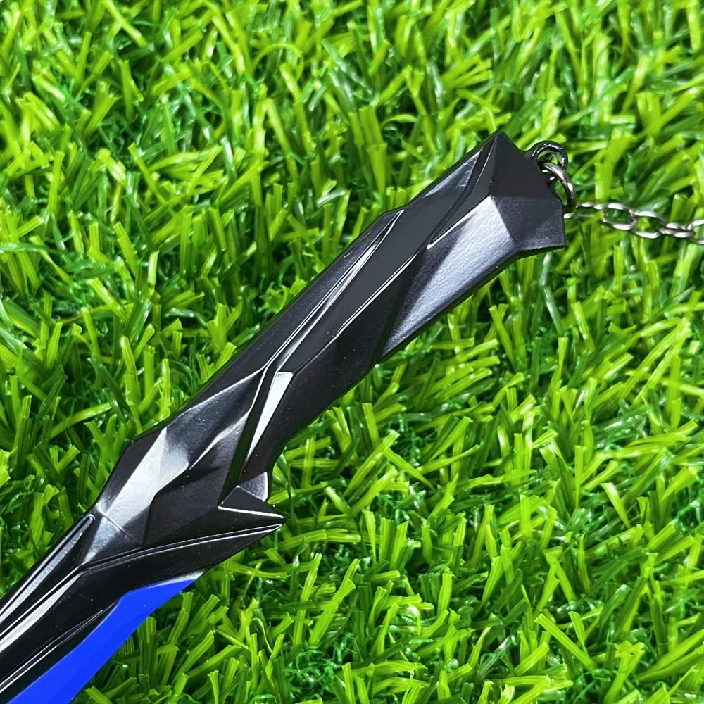 6.3 بوصة 2 قطعة Valorant كاتانا الصلب النينجا شفرة السكين أنيمي تأثيري الدعامة السيف المعادن الحجم الحقيقي اليابانية كاتانا الساموراي صابر لعبة #4