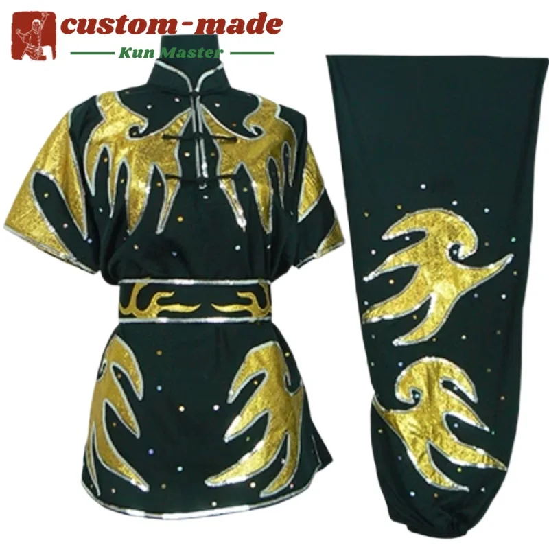 Custom Martial Arts Uniform Kung Fu Suit with Dragon Embroidery Southern Fist Long Fist Reinforced for KungFu Forms Competition