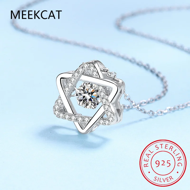 Mothers Days Gifts Star Of David 3ct Moissanite Necklace Pendant For Women Certified Silver 925 Jewelry 2023 Trending - Image 6