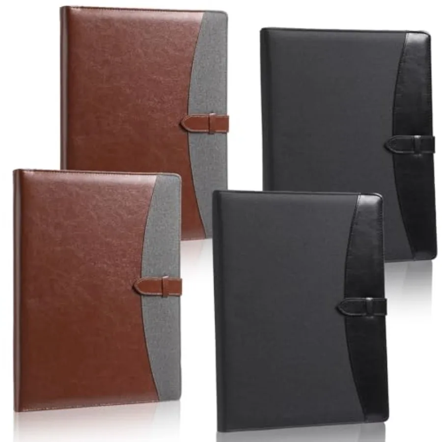 

Pcs Padfolio 3 Ring Leather Binder Business Portfolio Folder A/ Letter Size for Organizer Documents Business Cards Conference O