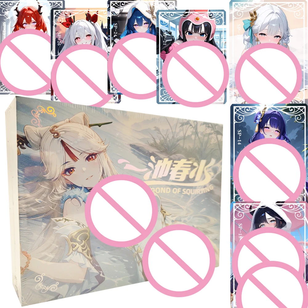 Full Pond of Squirting Collection Cards Booster Box Anime Games Girl Party Raiden Shogun Kafka Watercolor Cards Table Toys Gifts