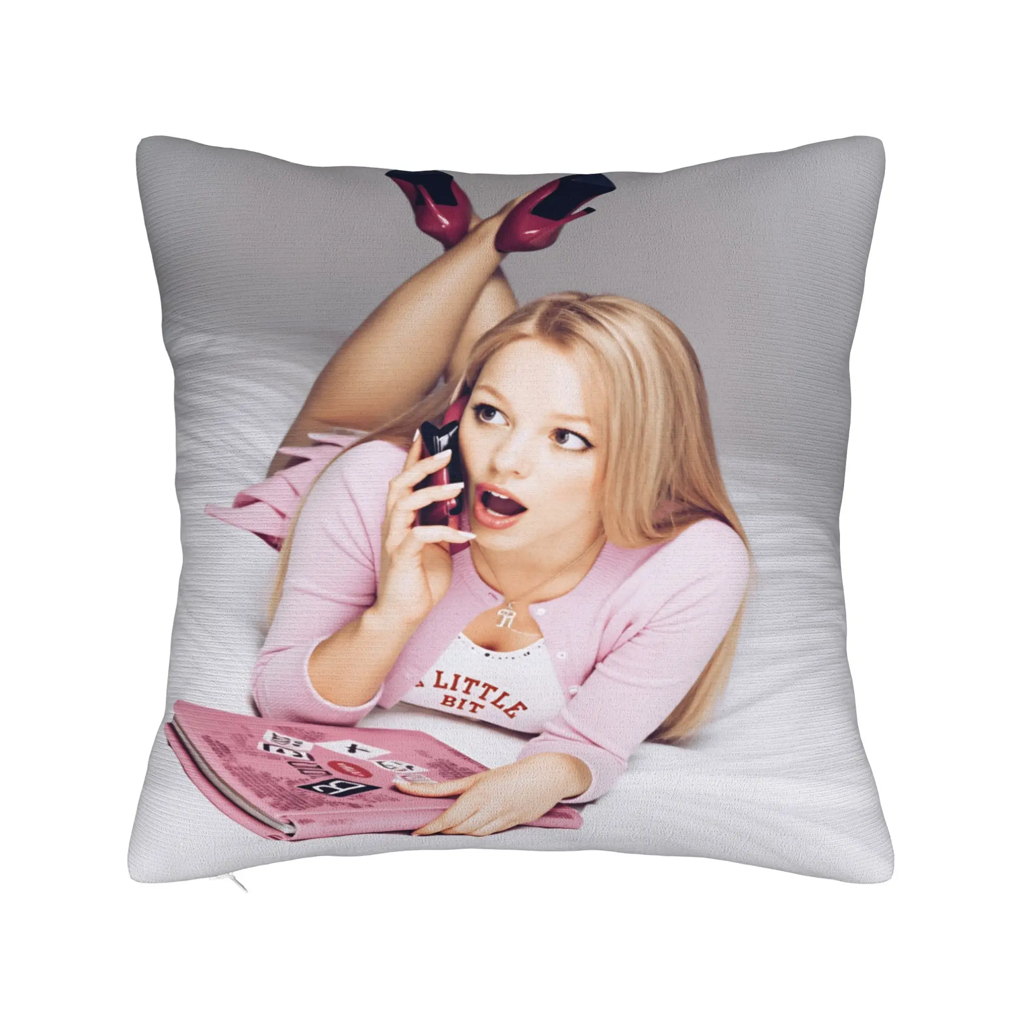 M-Mean Girls B-Burn Book Pillow Case  Kawaii Pillow Cover Soft Pillowcases For Sofa Bedroom Home Decor