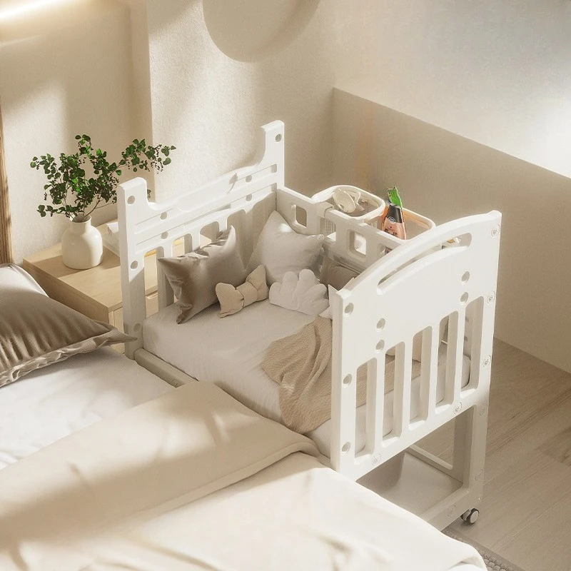 Newborn massage touch table baby bed removable shelf storage