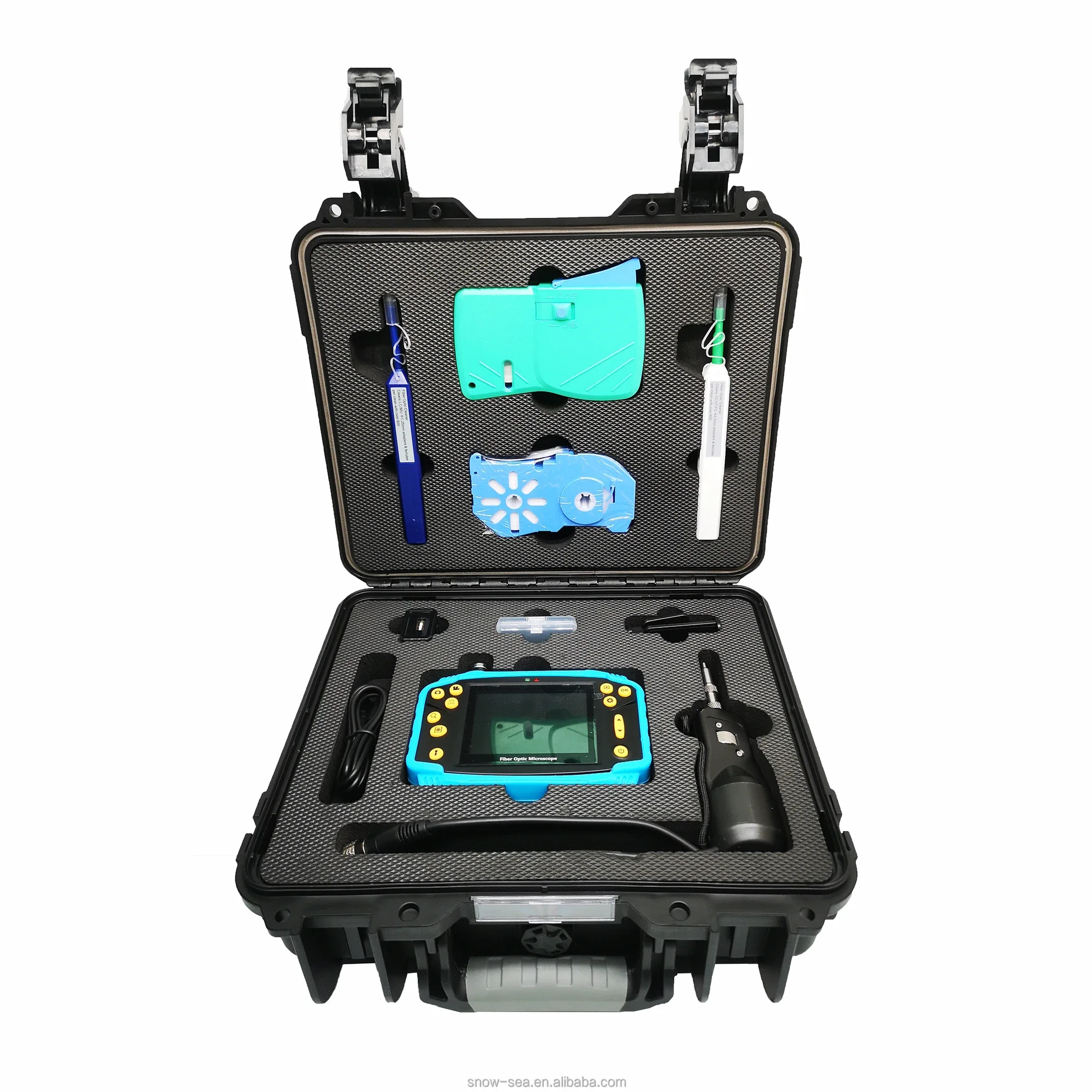 

Handheld Video Optical Microscope Price with Cleaning Tool Kits for Inspection Fiber End Face