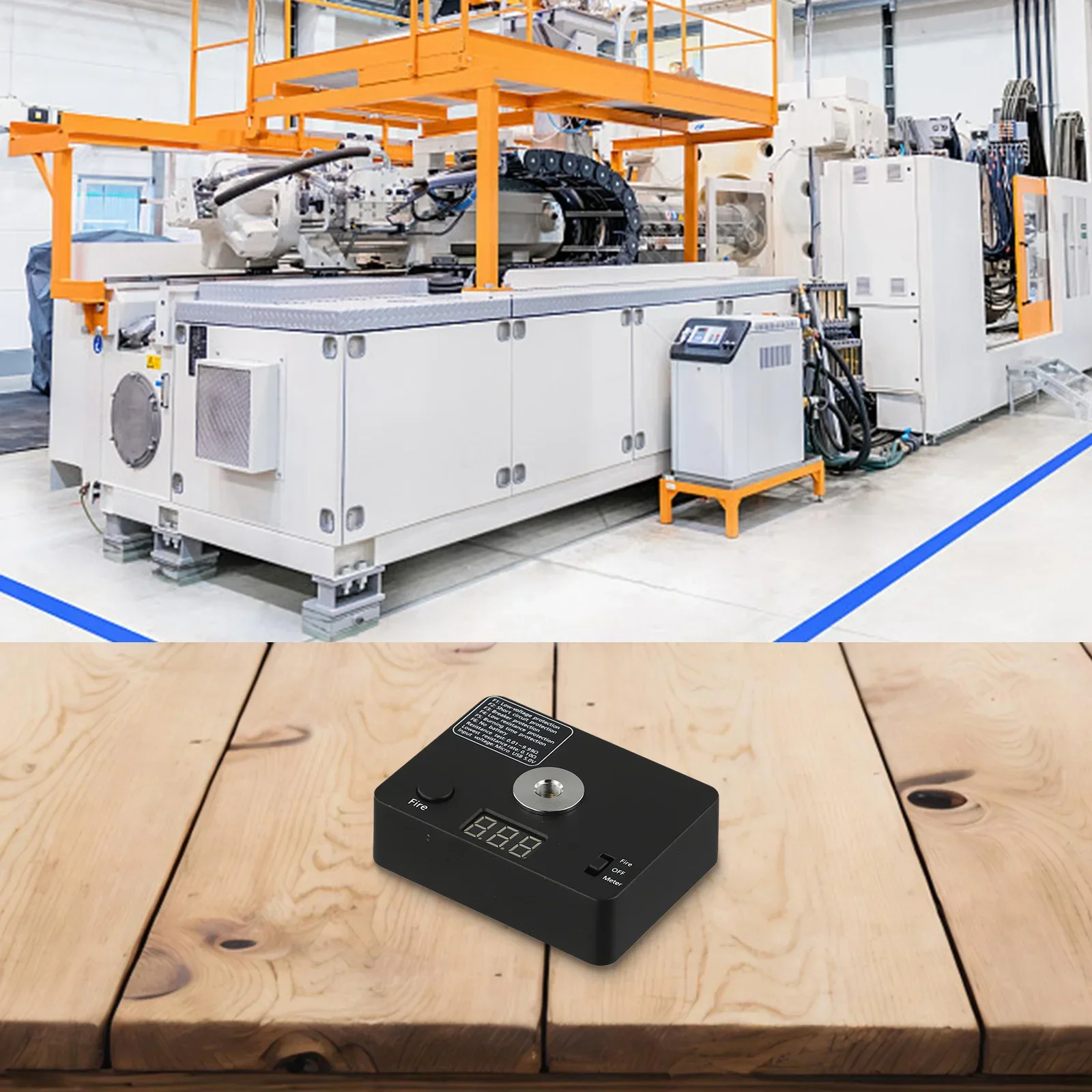 Electronic Resistance Measurement Resistance Measurement Device Resistance Range 0.01-9.99 ABS And Metal Construction
