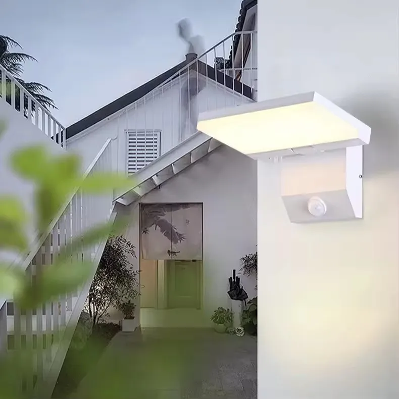 

Outdoor Rotatable Wall Lamp Balcony Garden Courtyard Corridor Waterproof Motion Sensor Wall Light Living Room Bedroom Porch Lamp