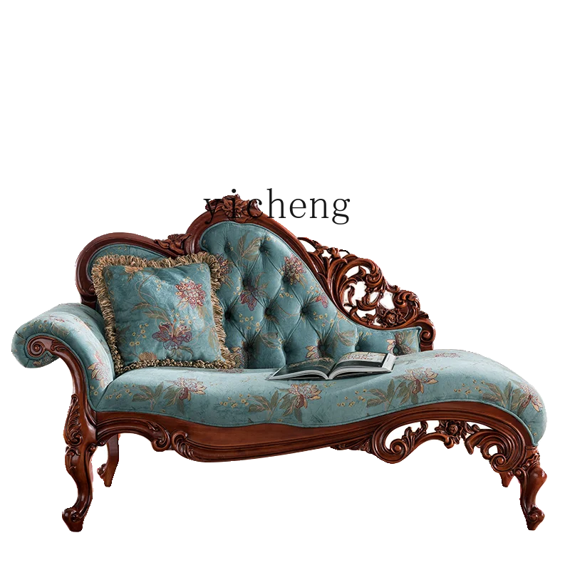 

XL American solid wood concubine chair single recliner, lazy chair fabric too concubine chair European style