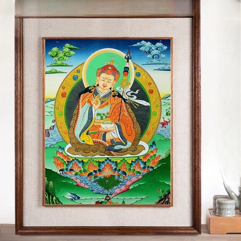 Hand-painted thangka hanging paintings, Lianshi portraits, home living room decoration paintings