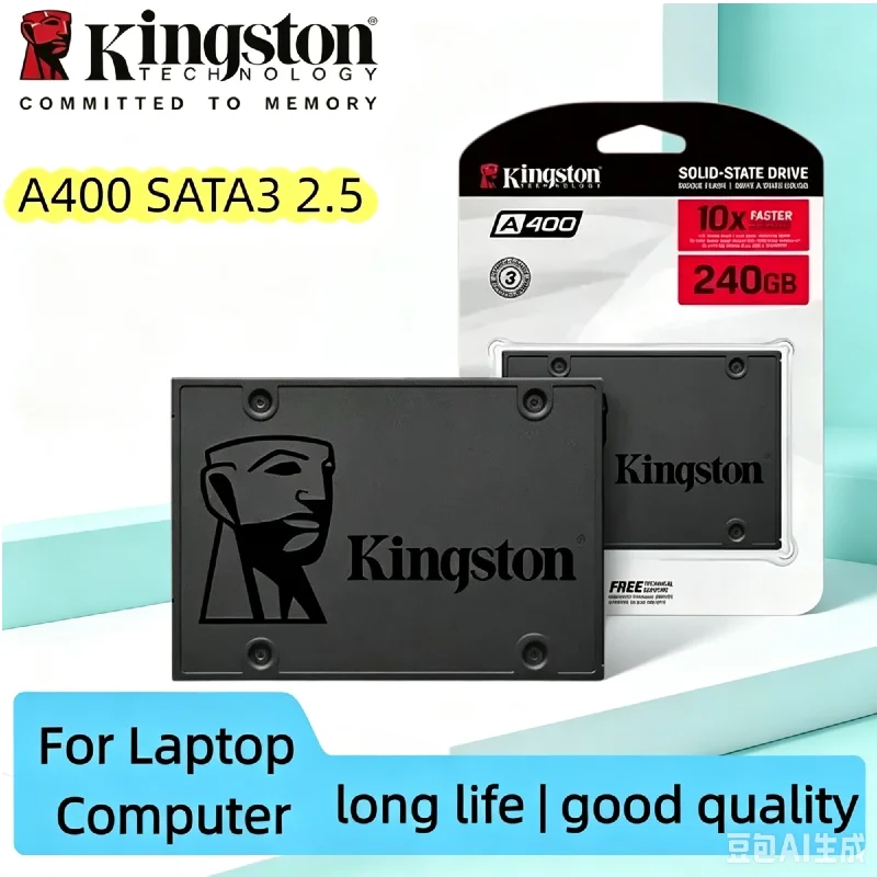 Kingston A400 SATA III 2.5 Inch Solid State Drive, Internal HDD Upgrade SSD for Laptop Desktop Computer