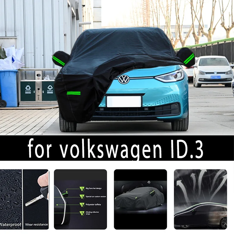 

For volkswagen ID.3 Outdoor Protection Full Car Covers Snow Cover Sunshade Waterproof Dustproof Exterior Car accessories