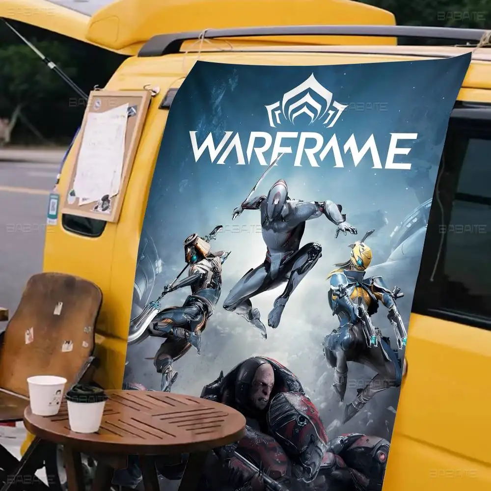 Popular Games W-WarframeS Printed Large Flag Art Science Fiction Room Home Decor Decor Banner