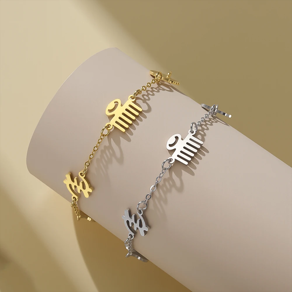 1PC African Wisdom Adinkra Symbols Unisex Bracelet  Adinkra Gye Nyame Ethnic Jewelry Stainless Steel Charms Bracelet