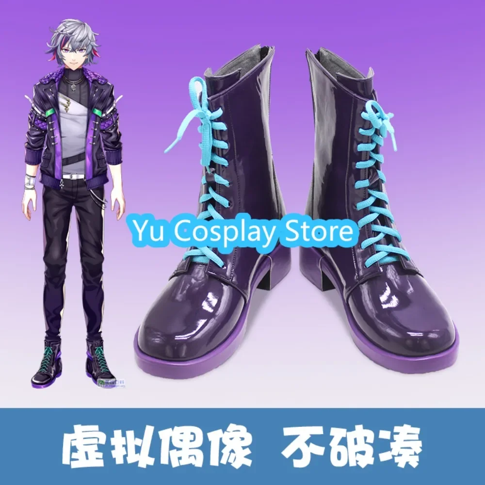 Yu Cosplay Store Virtual Idol Fuwa Soshu Cosplay Shoes Halloween Role Play Shoes Boots Anime Game Costume Props Anime