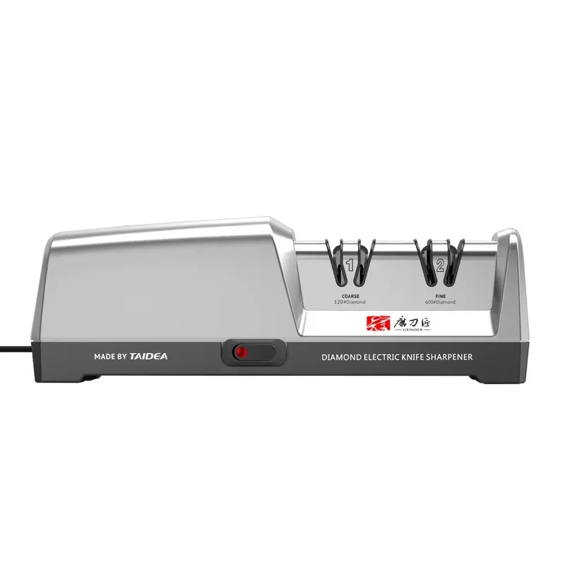 

TAIDEA TG2302 Electric Knife Sharpener–Stainless Steel, 15/20 Degree Angles, 3-Stage with Fast Sharpening & Polishing Functions
