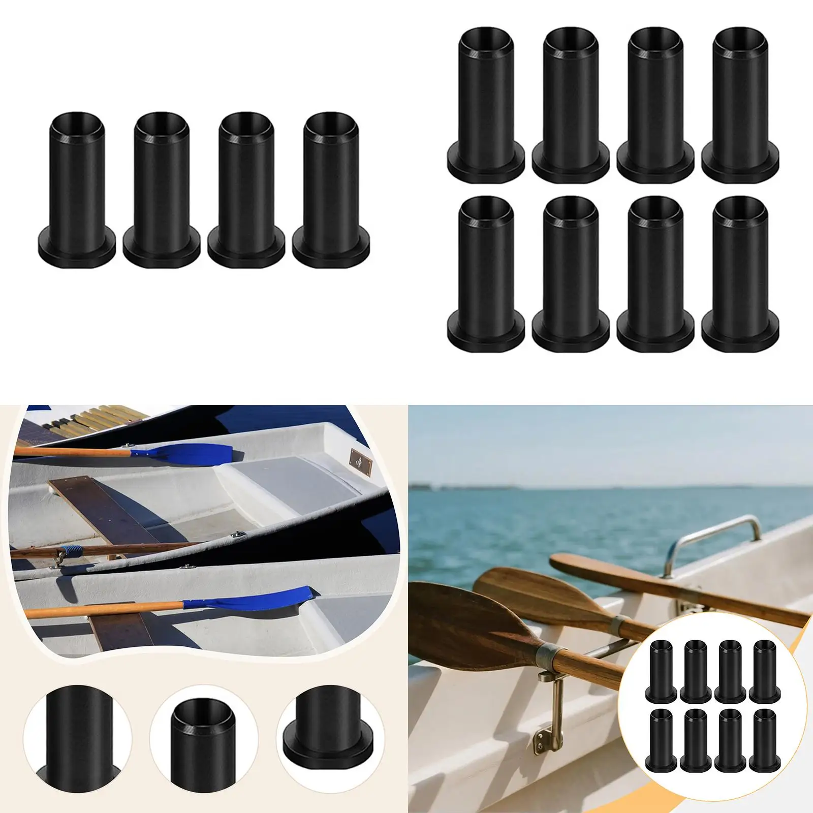 

Набор втулок Oarlock 1/2 дюйма, весловые замки, розетки, вставка, простая установка для деревянных весел, нескользящая рукав с замком весла, рукава весла