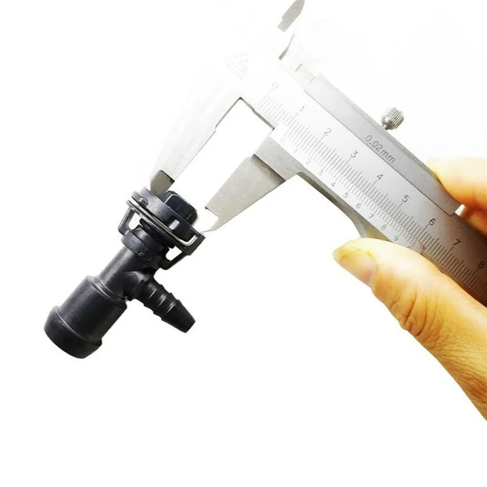 Coolant Tank Three Way Connector Tee with Quick Connect Buckle for Engine Cooling System Replacement ABS Construction