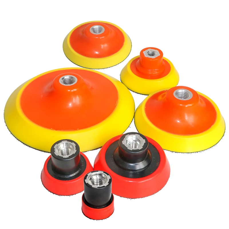 Abrasive Tools Sanding Pad Plate 1-7 inch Polishing Sanding Disc Pneumatic Self-adhesive Suction Cup Pad Sticky Disk