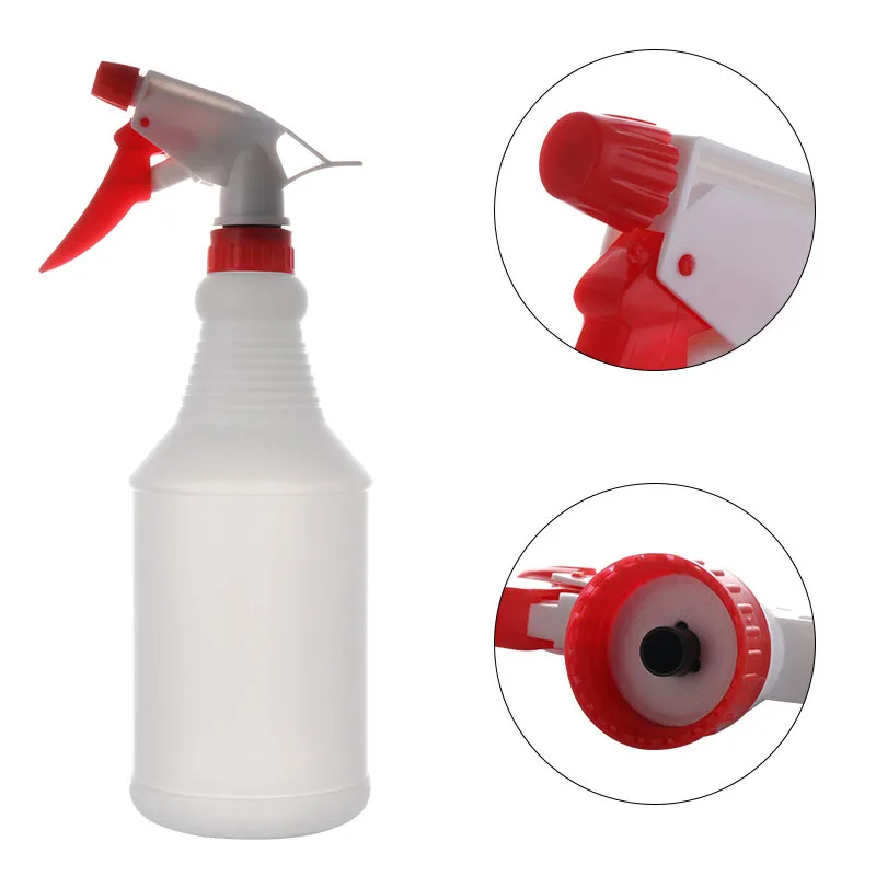 1PcsTransparent Portable Refillable 500ML/750ML Spray Bottle PE/Plastic Empty Container Atomizer  Multipurpose