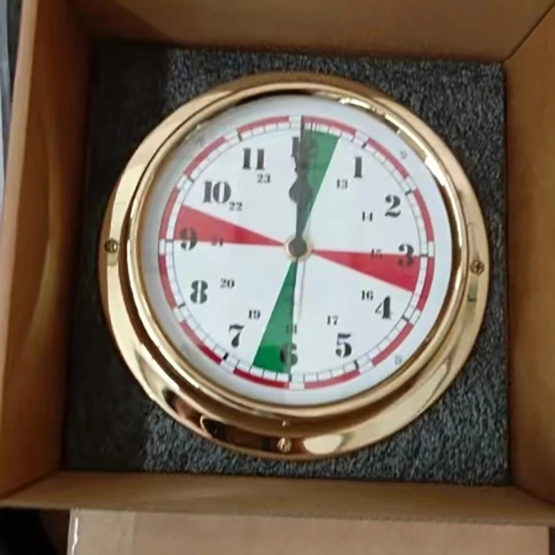 370201 Marine Quartz Clock Chime Marine Chronograph Boat Clock, Yacht with Boat Quiet Zone