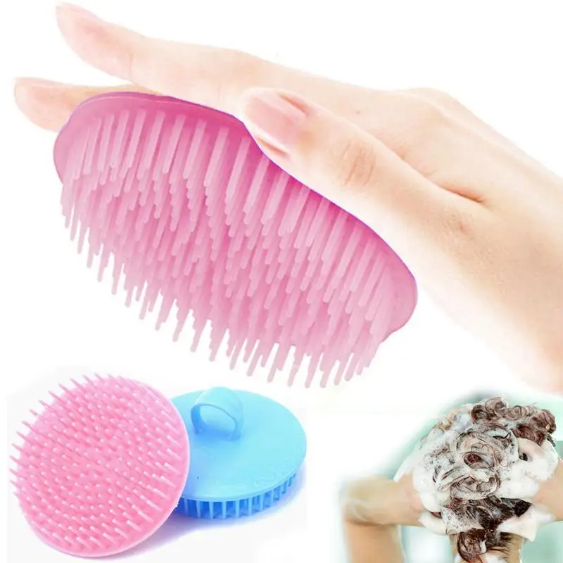 Portable Silicone Hair Scalp Massager Brush Massaging Shampoo Brush Shower Cleaner Bath Head Massage Hair Washing Comb